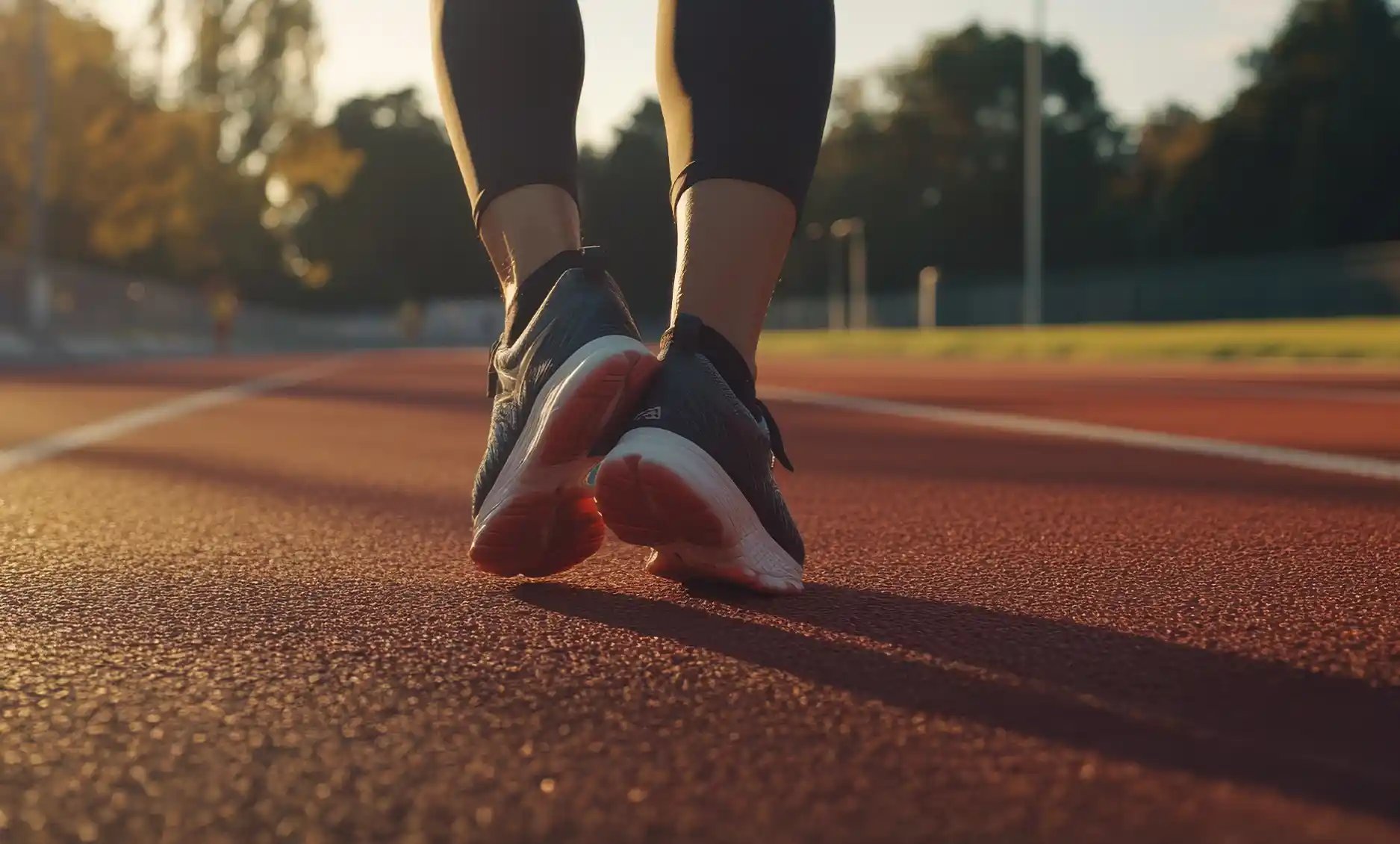 Healthy feet in motion on the track, promoting foot care and athletic performance at Foot & Ankle Center of Arizona.